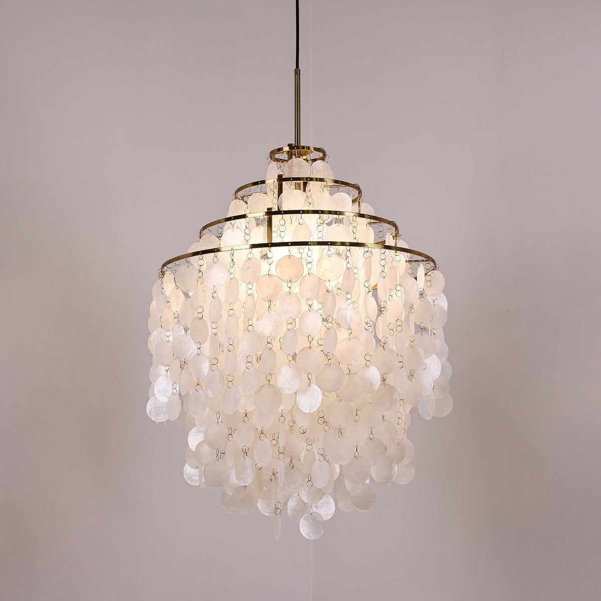 Rivena hanglamp Ronde Schelp Ring
