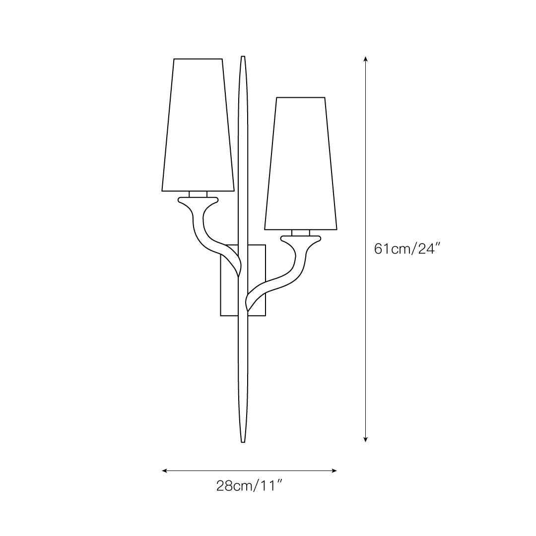 Zoraid wandlamp