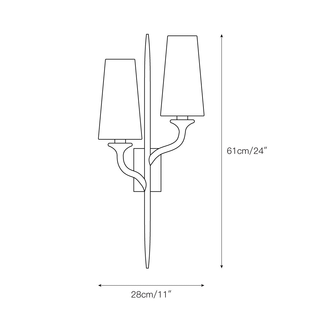 Zoraid wandlamp