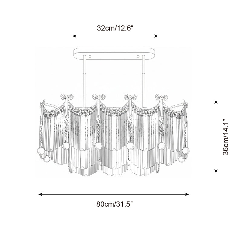 Calaine Cascade Kroonluchter