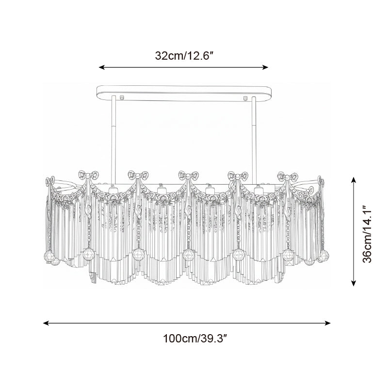 Calaine Cascade Kroonluchter