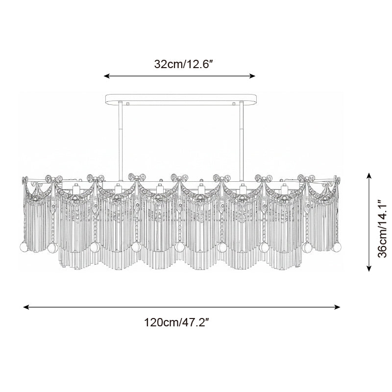 Calaine Cascade Kroonluchter