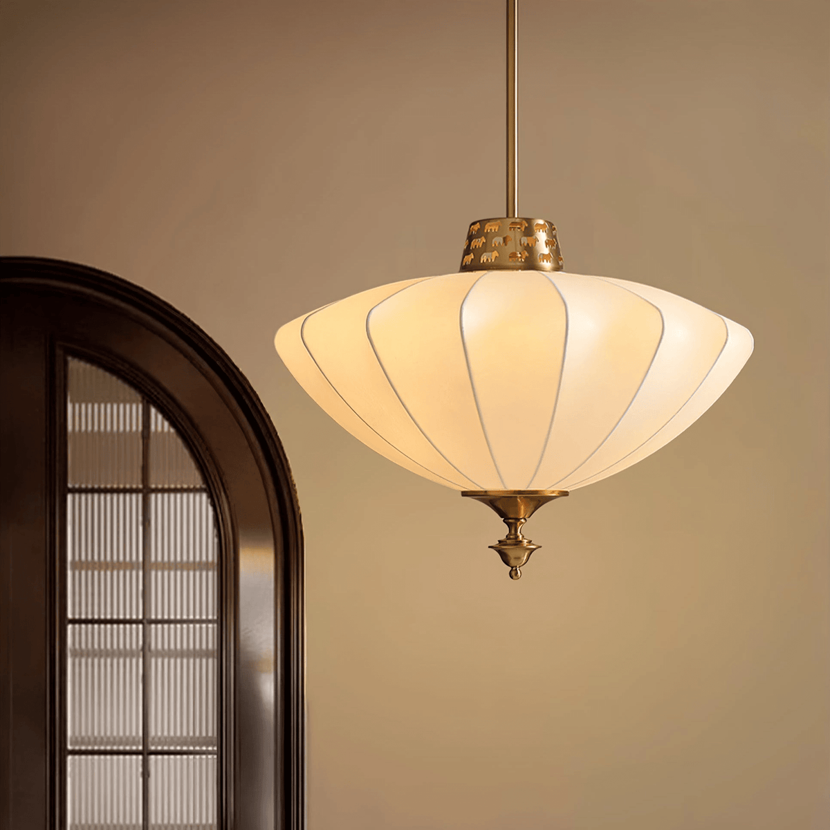 Ortalara elegantie Vintage Bloom zijde hanglamp
