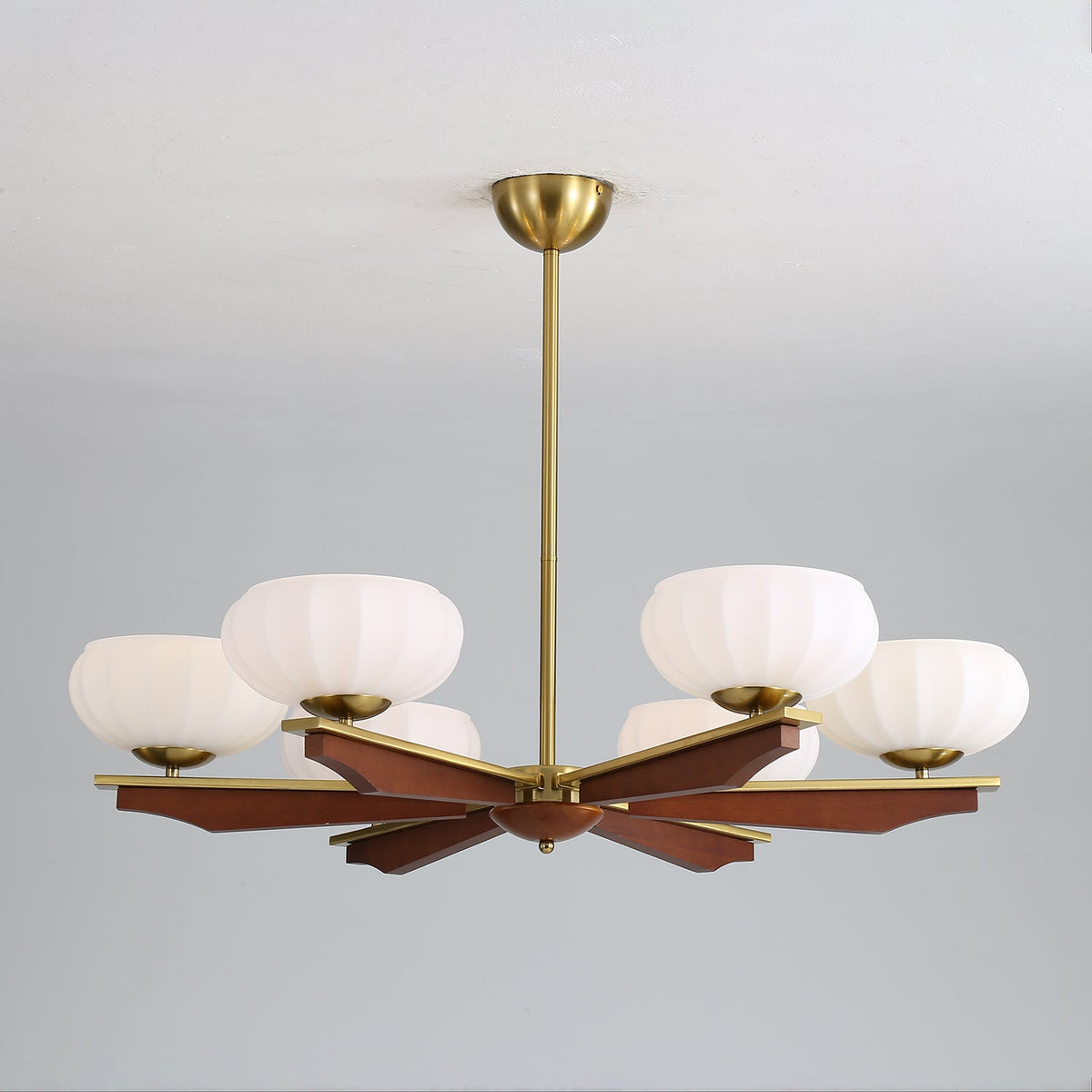 Uzoror Traditionele Elegantie Vintage Hout Kroonluchter