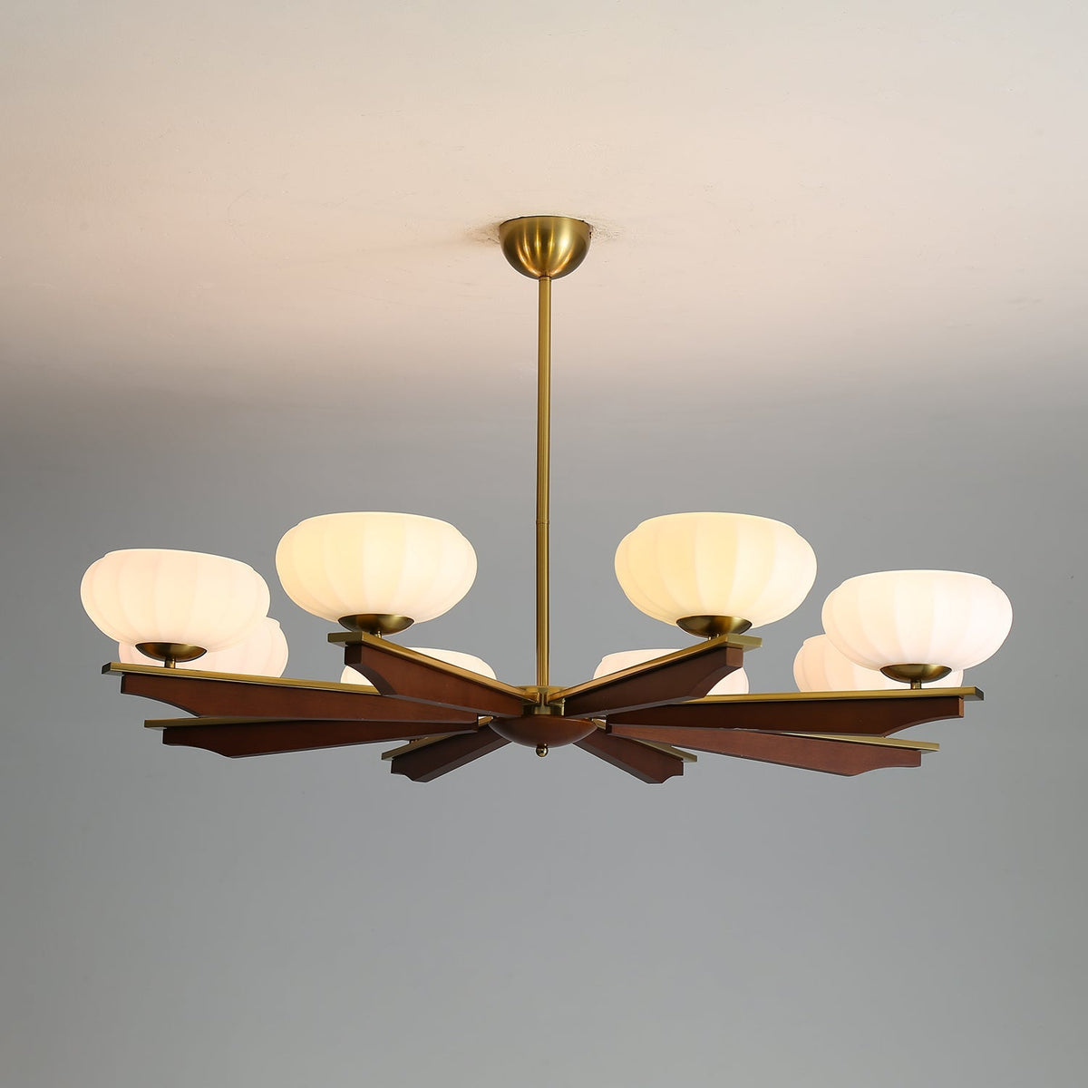 Uzoror Traditionele Elegantie Vintage Hout Kroonluchter