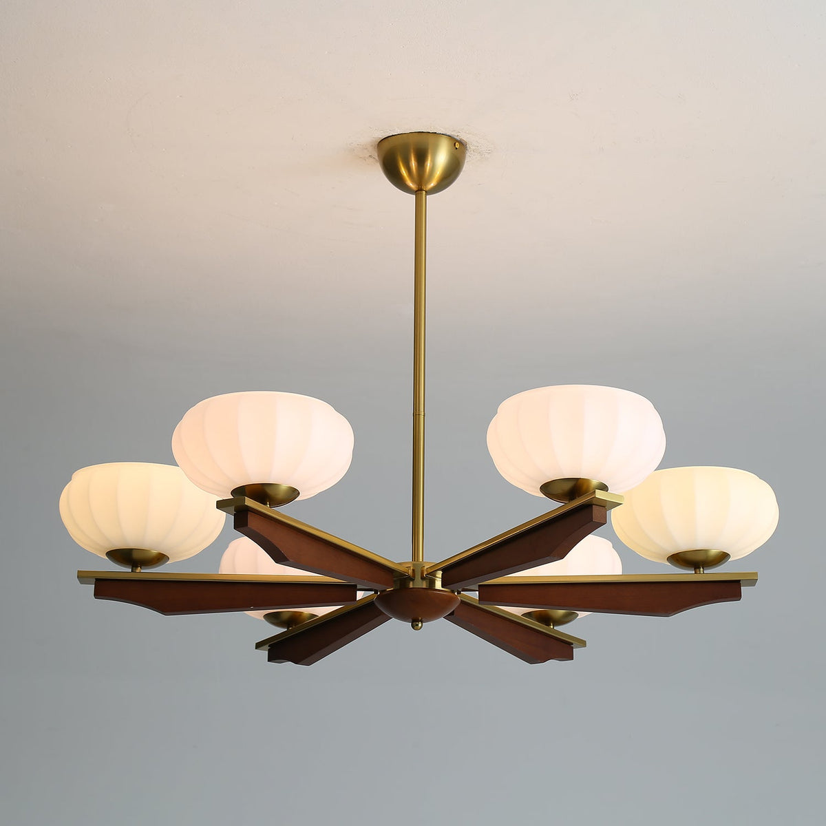 Uzoror Traditionele Elegantie Vintage Hout Kroonluchter