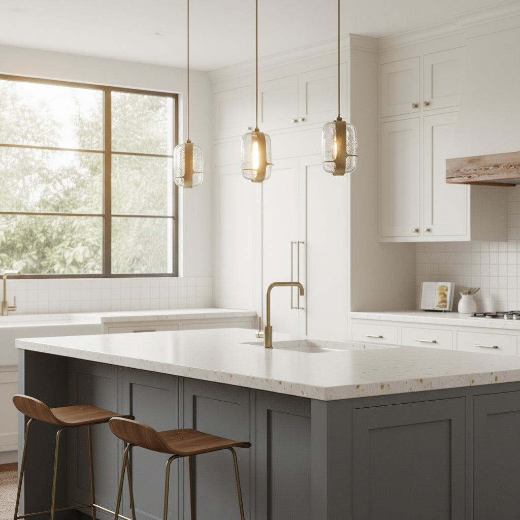 Lumeena hanglamp met afwerking en transparant