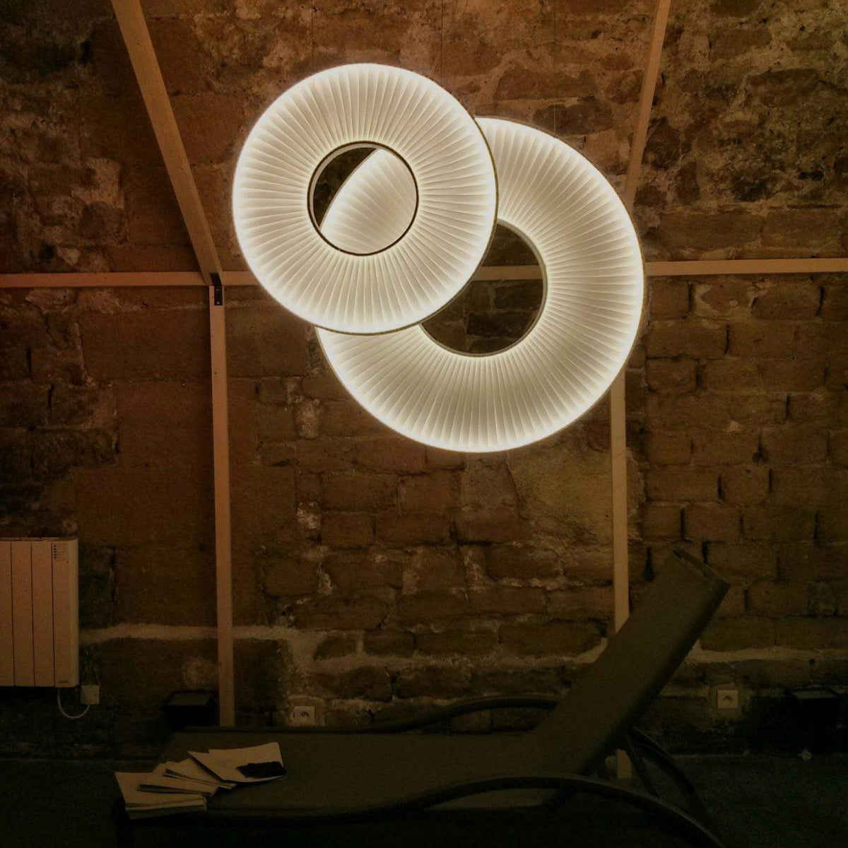 Lumira hanglamp witte stof klassiek