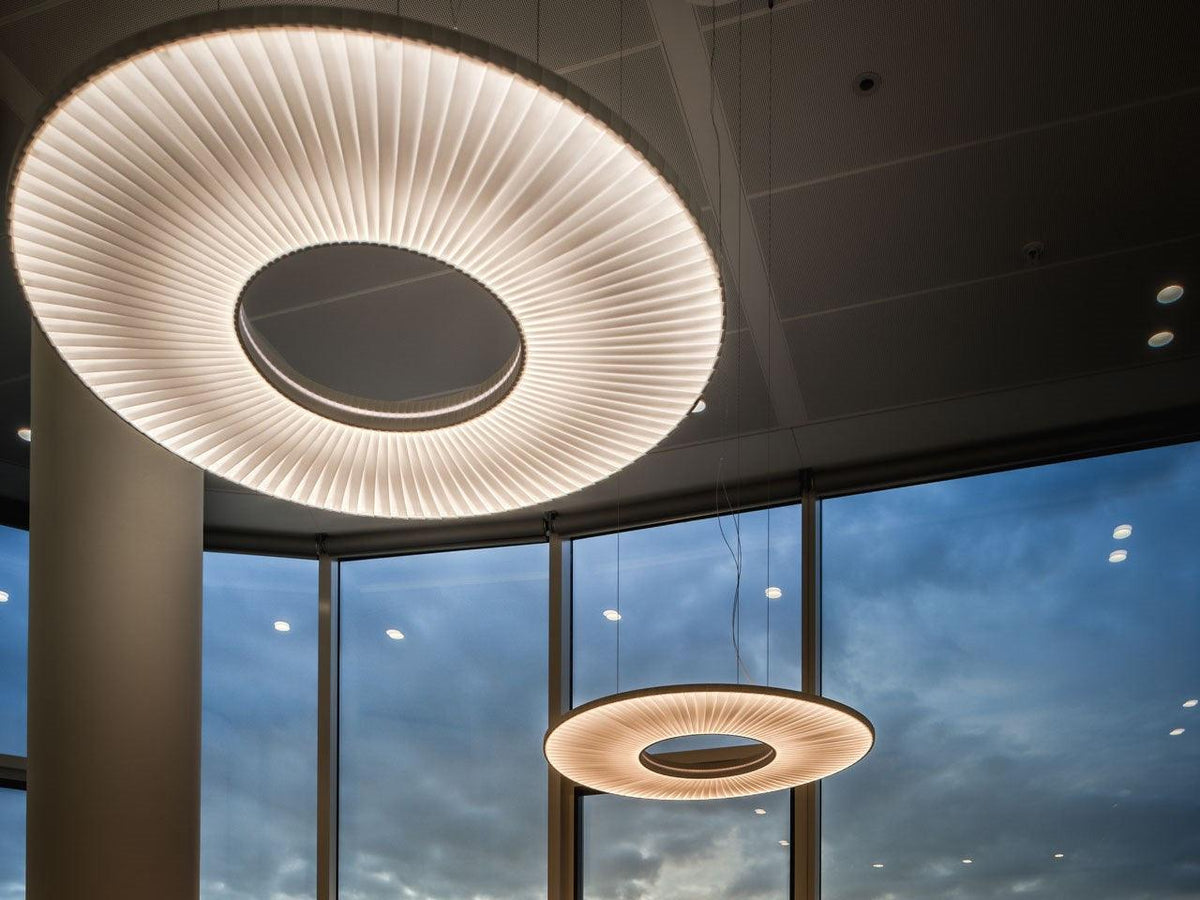 Lumira hanglamp witte stof klassiek