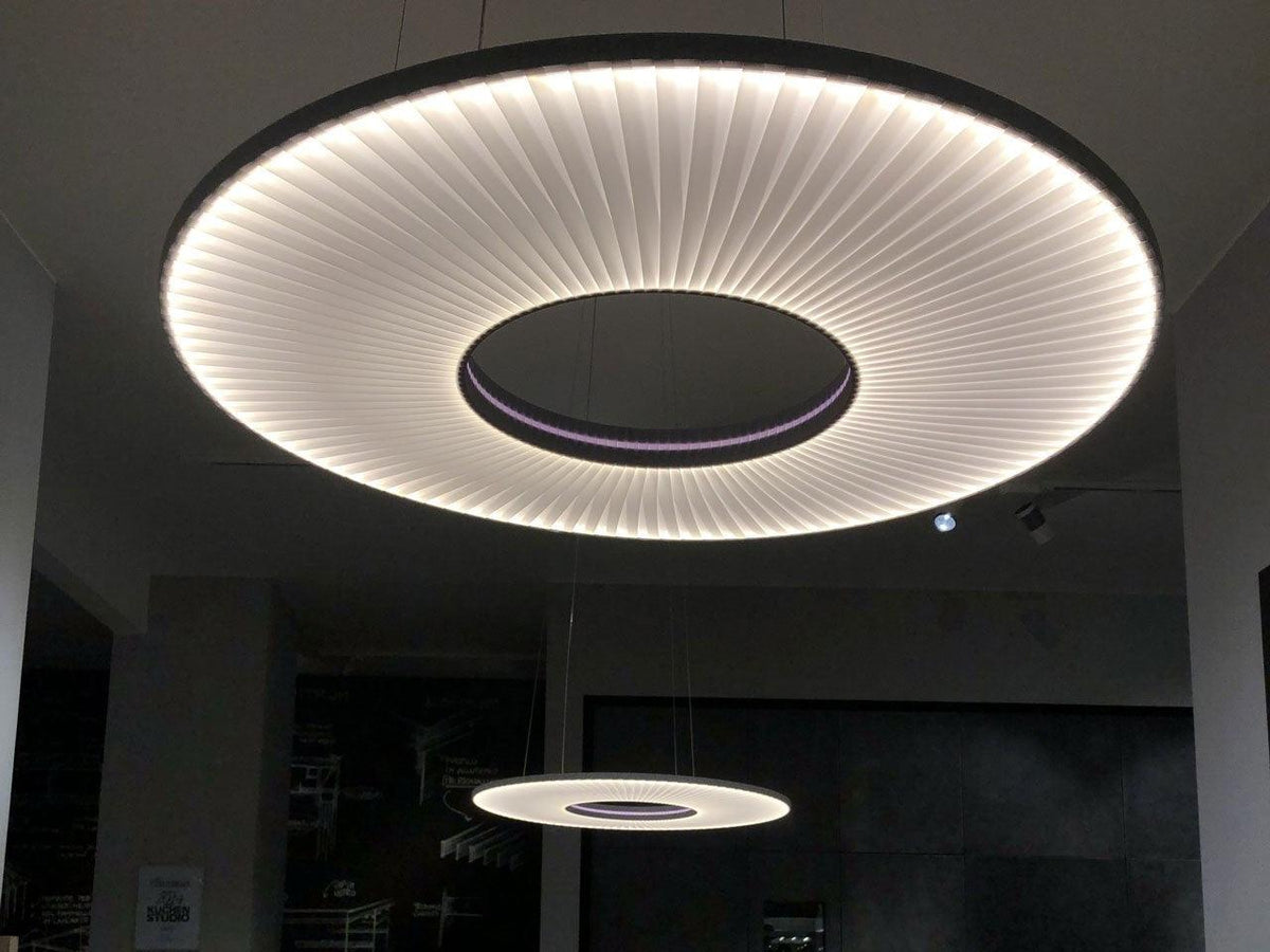 Lumira hanglamp witte stof klassiek