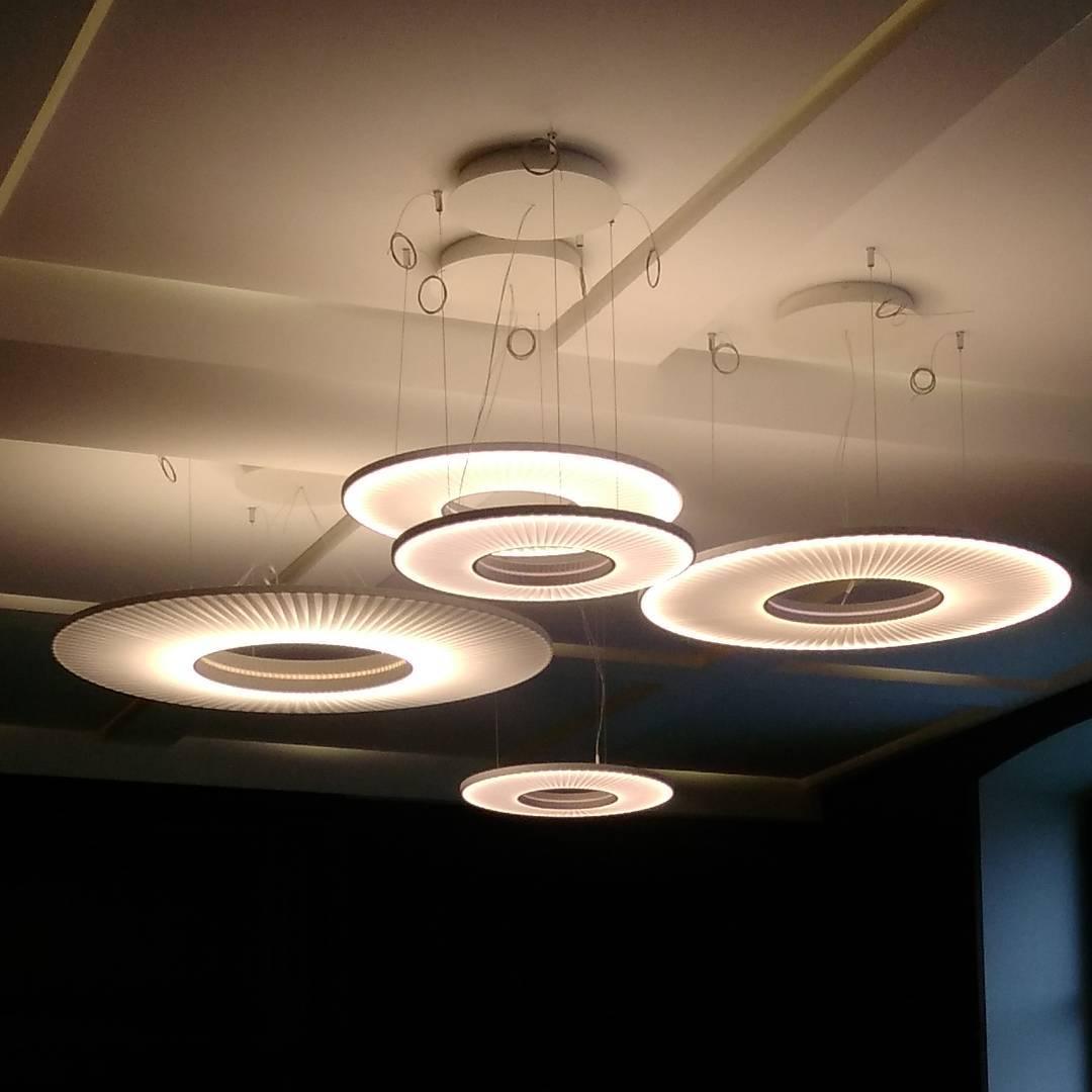 Lumira hanglamp witte stof klassiek