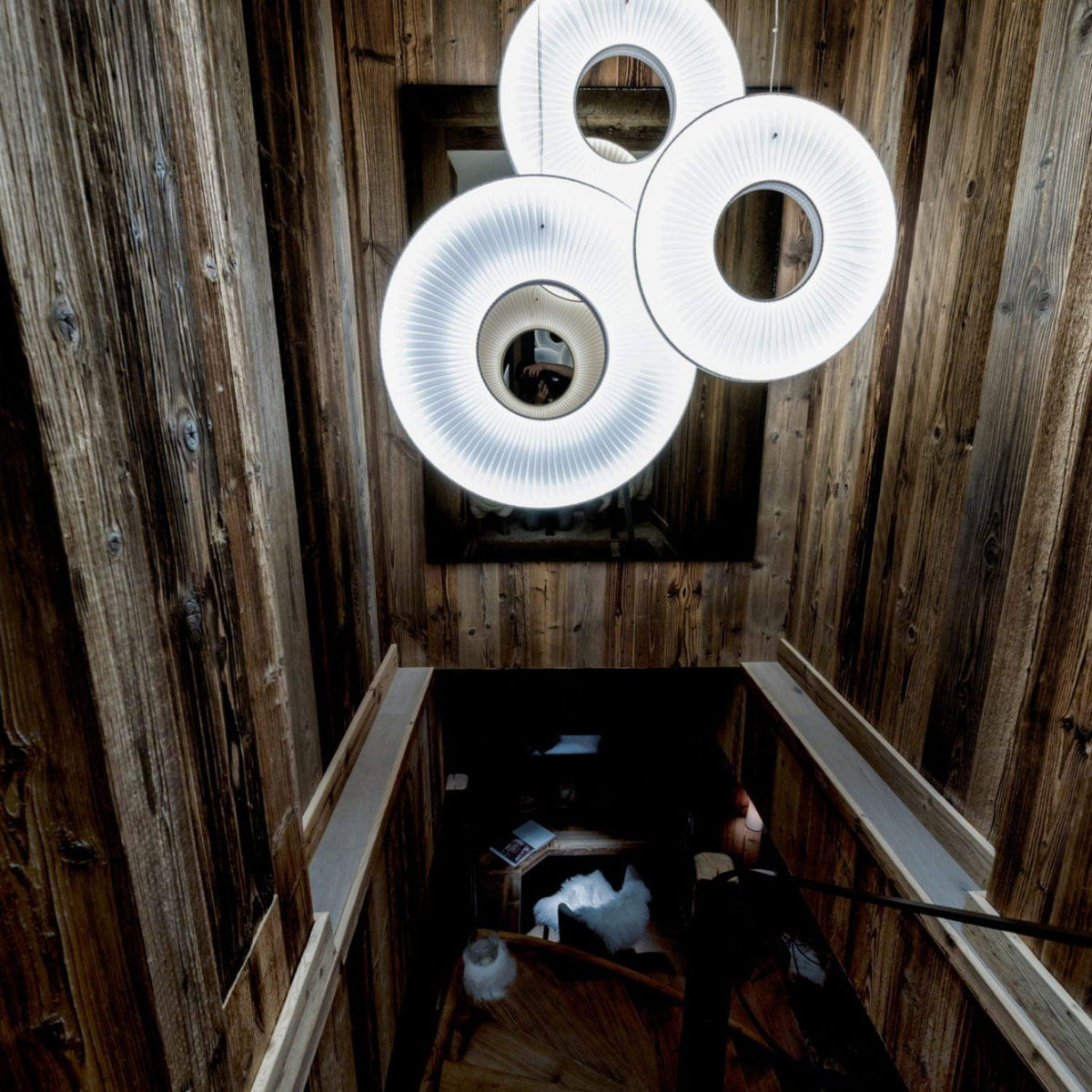 Lumira hanglamp witte stof klassiek