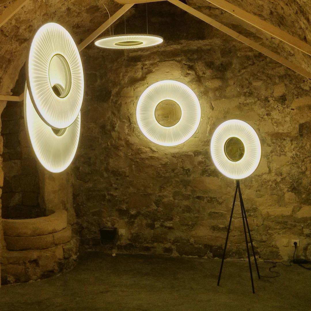 Lumira hanglamp witte stof klassiek
