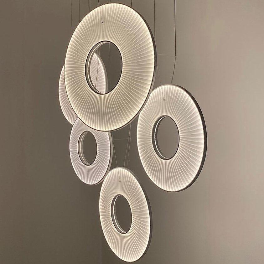 Lumira hanglamp witte stof klassiek