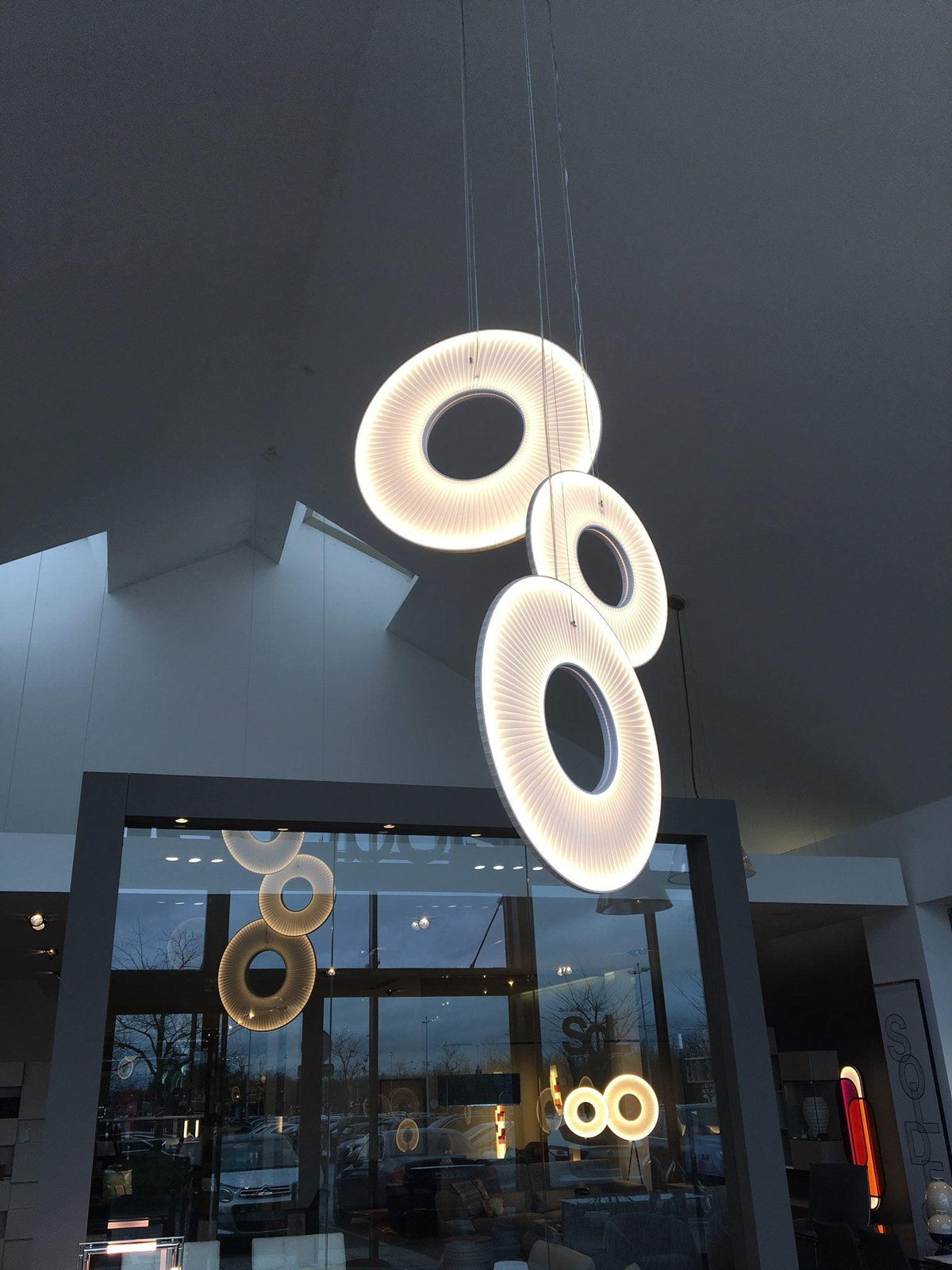 Lumira hanglamp witte stof klassiek