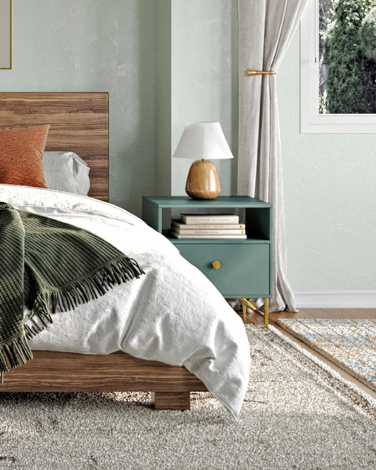 Lindenier houten tafellamp