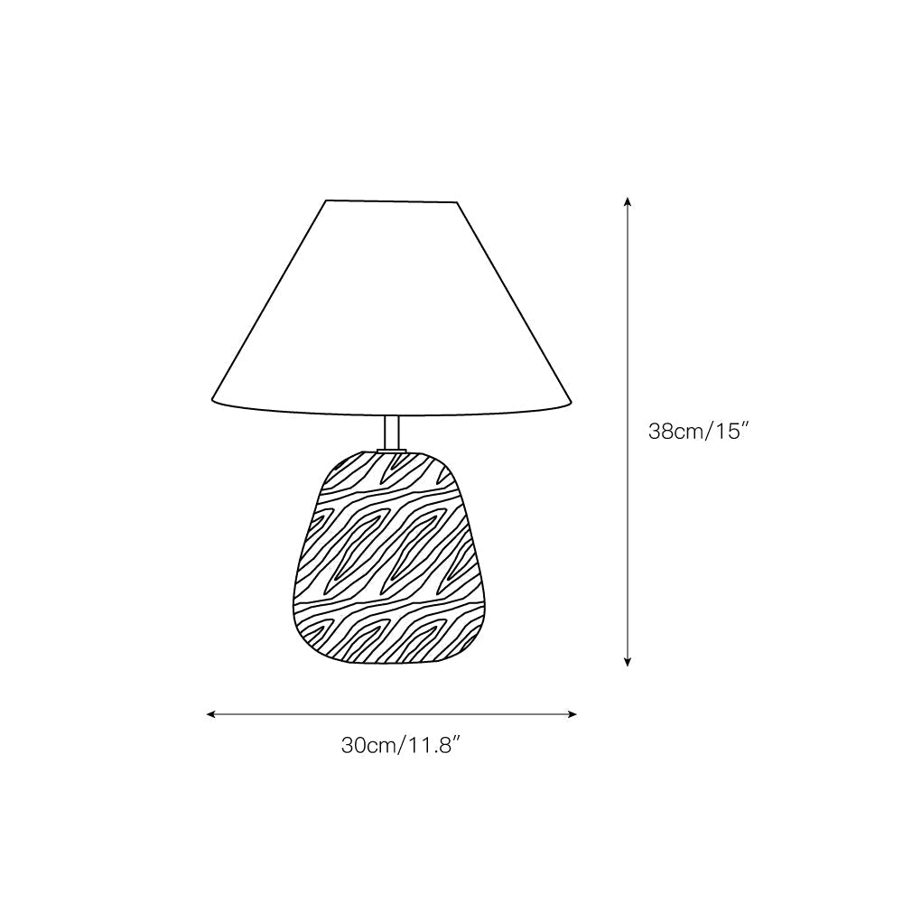 Lindenier houten tafellamp