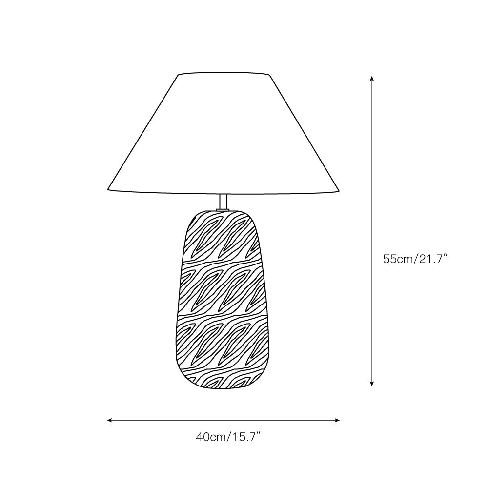 Lindenier houten tafellamp