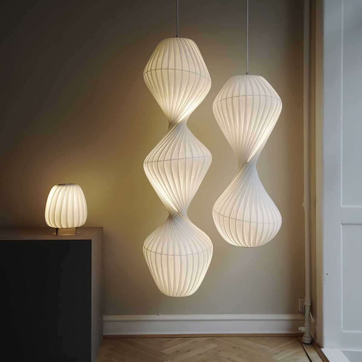 Alcareth Premium Noordse kunst kunststof hanglamp