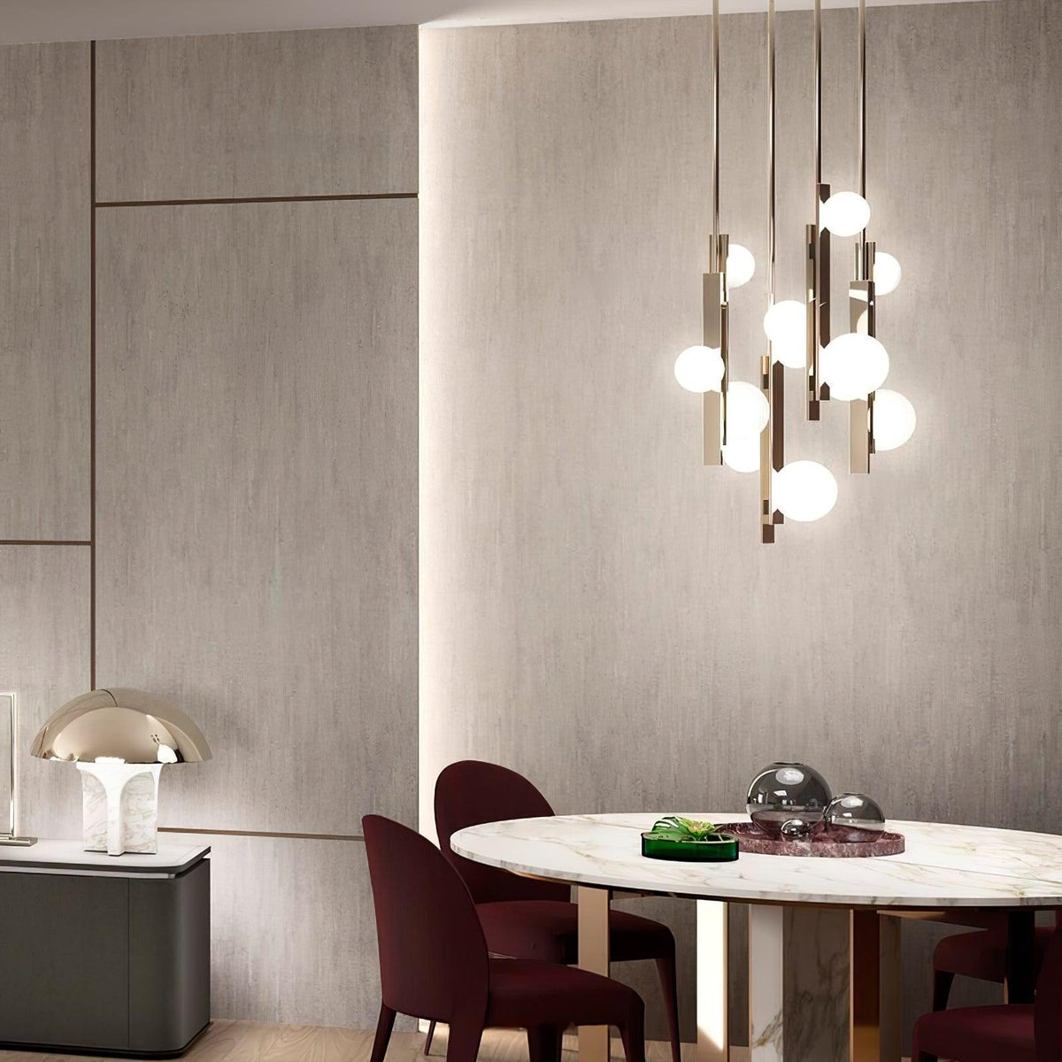 Lioraiella Moderne hanglamp van glas