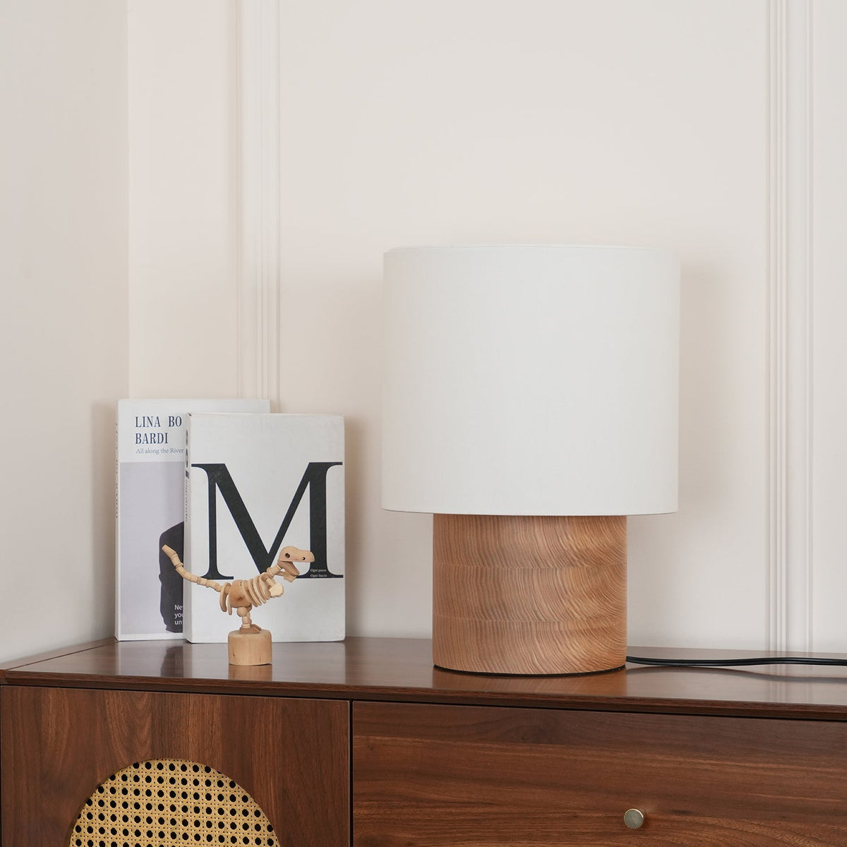 Alvira Minialist Houten tafellamp