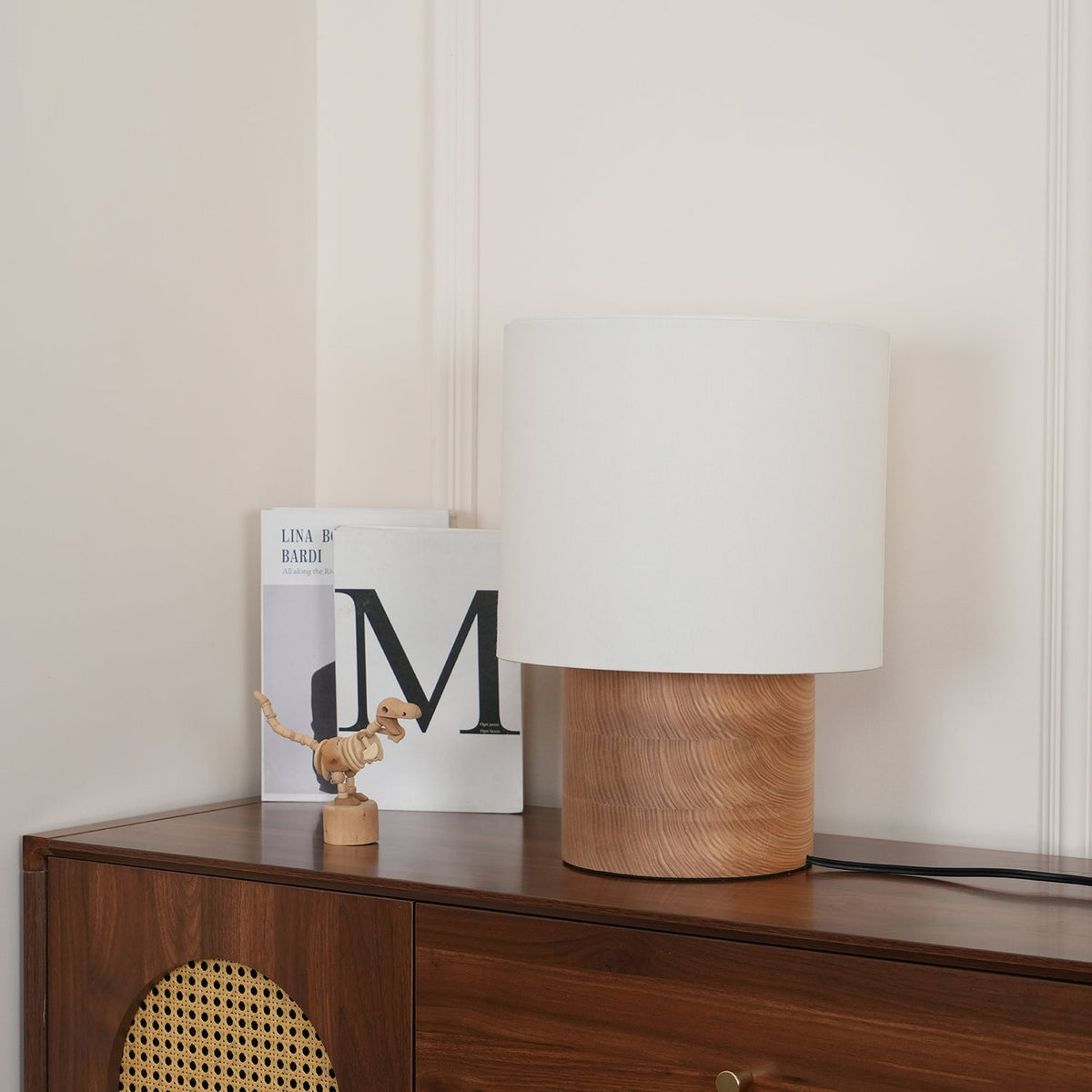 Alvira Minialist Houten tafellamp