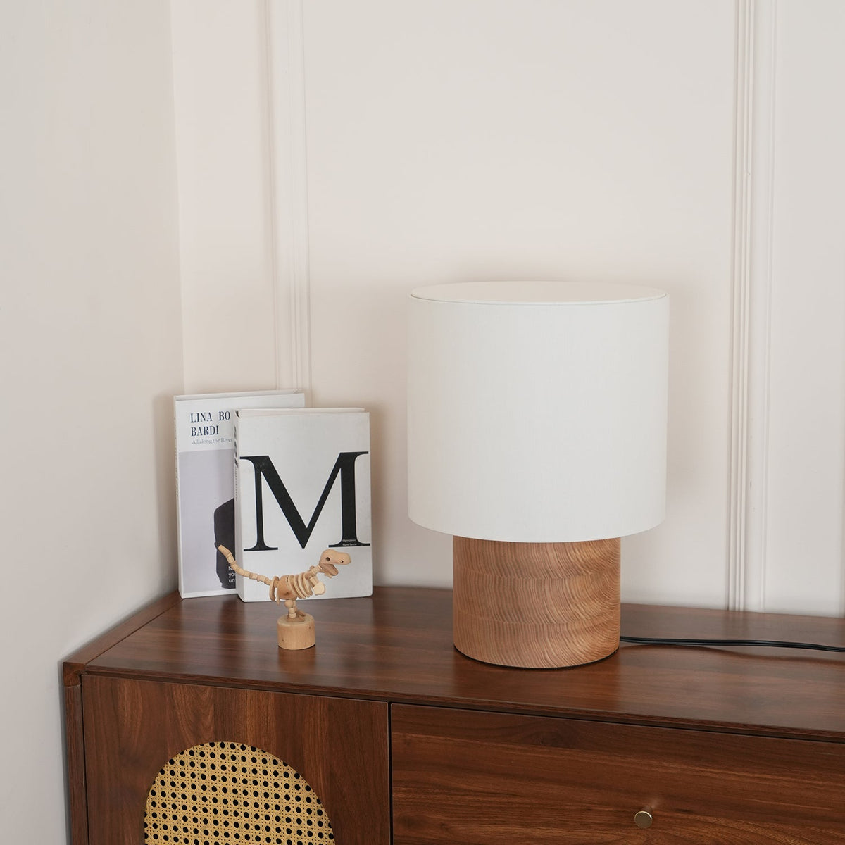 Alvira Minialist Houten tafellamp