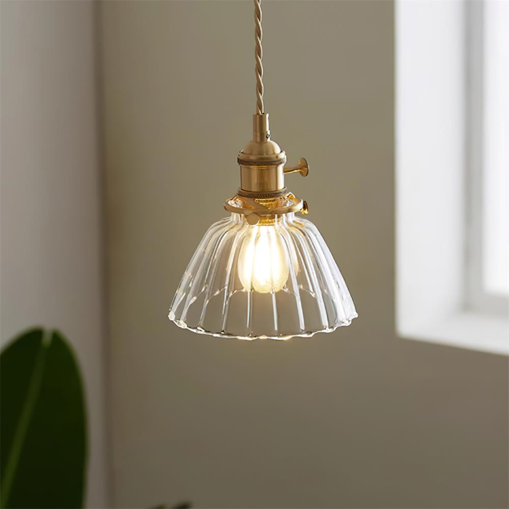 Kexo helder glazen hanglamp