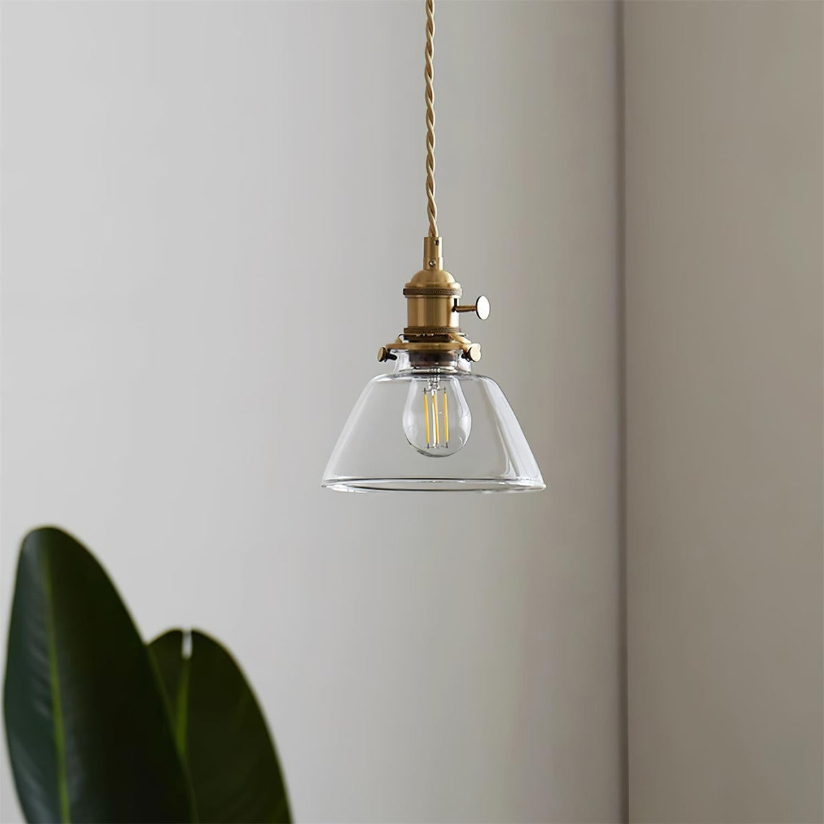 Kexo helder glazen hanglamp
