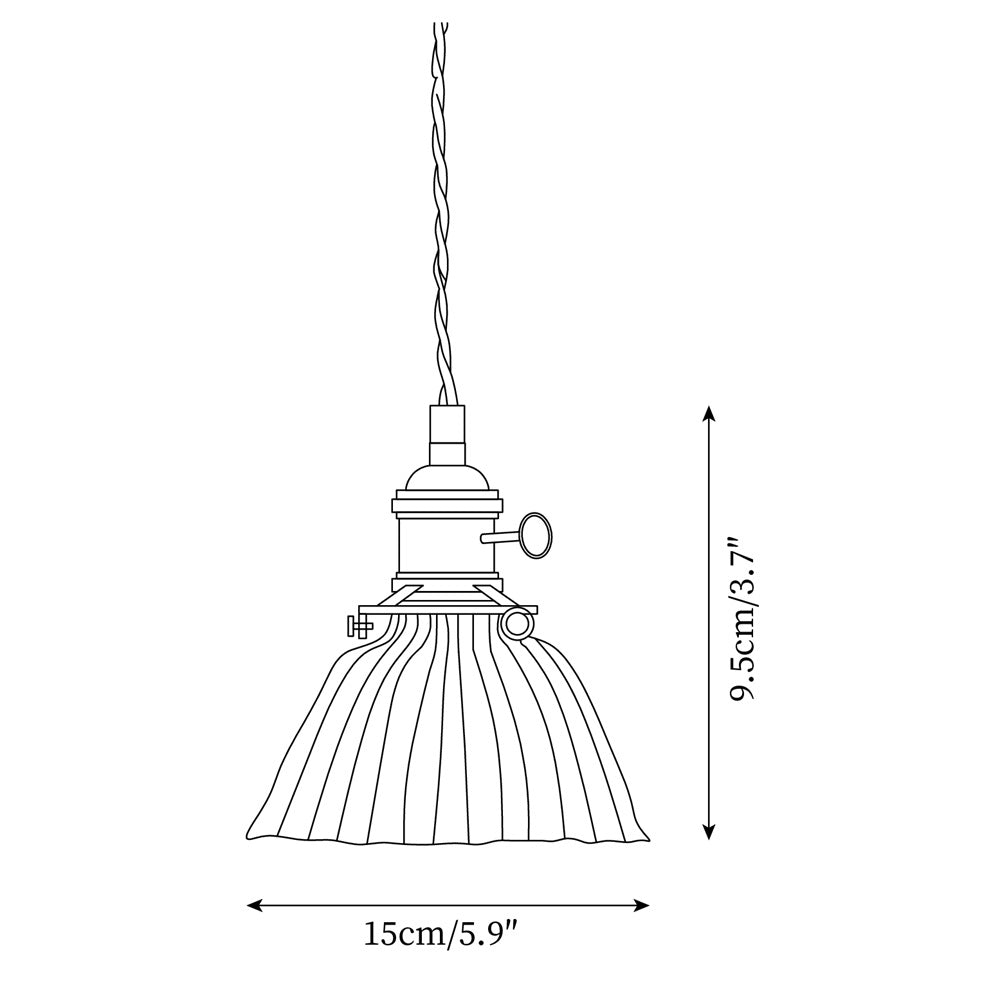 Kexo helder glazen hanglamp