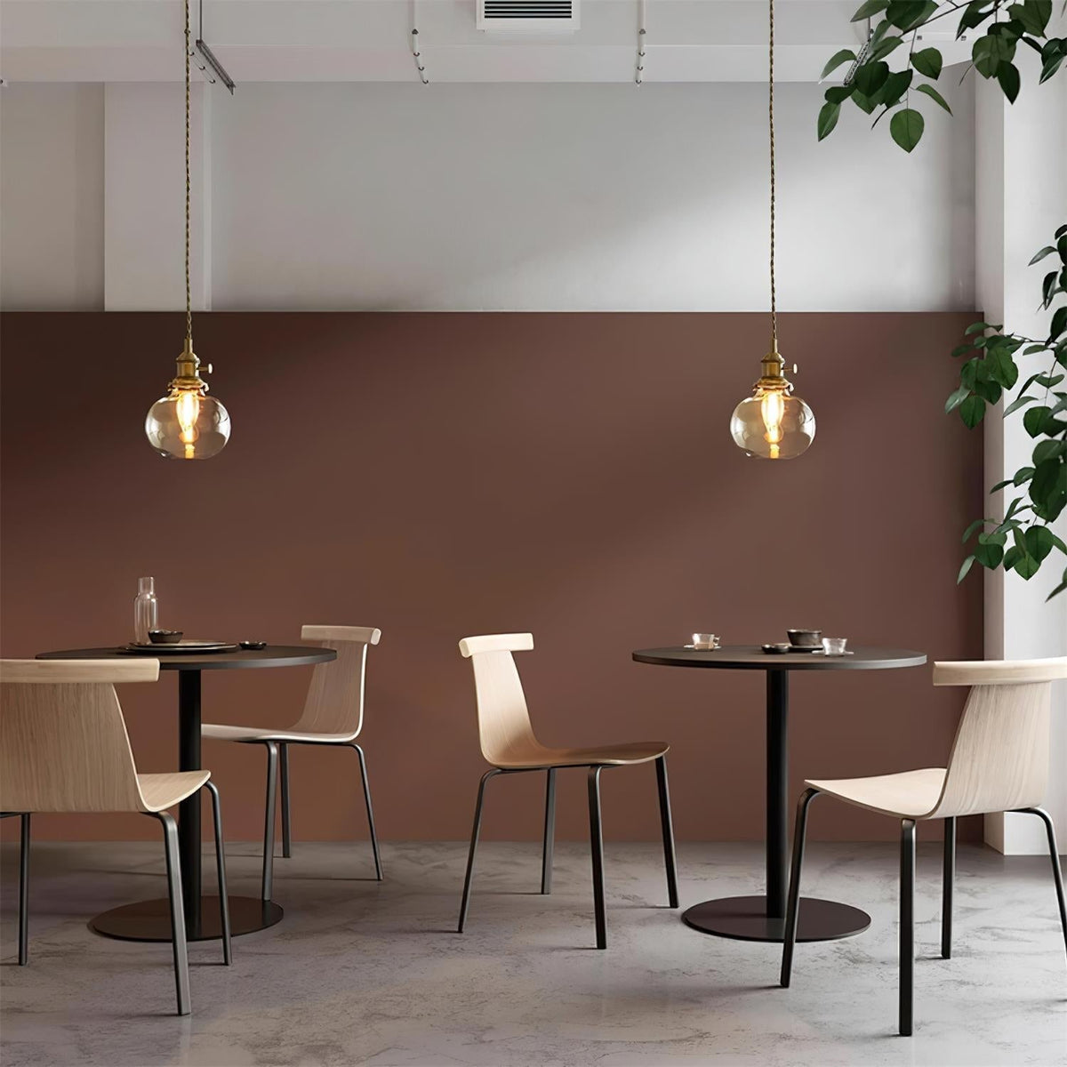 Kexo helder glazen hanglamp