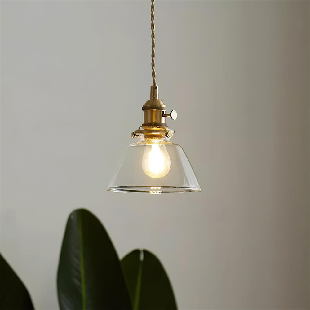 Kexo helder glazen hanglamp
