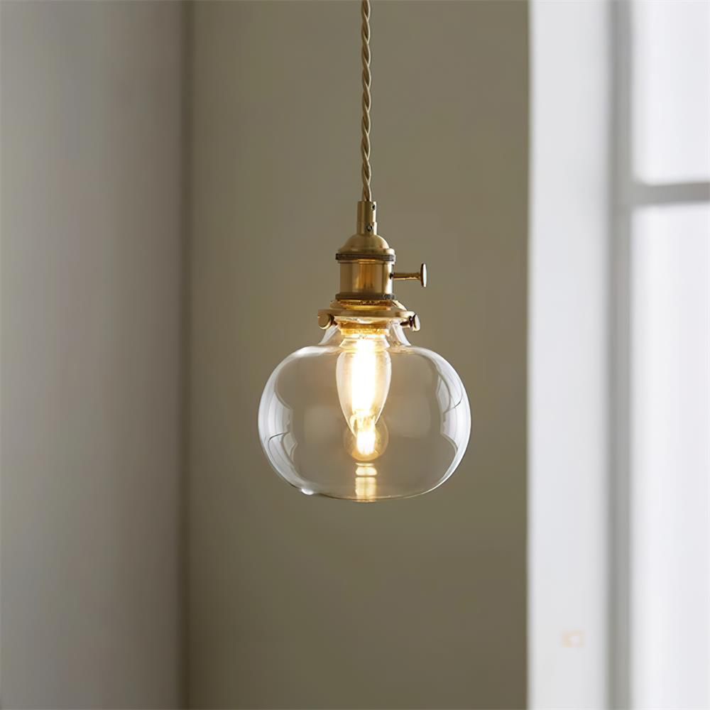 Kexo helder glazen hanglamp
