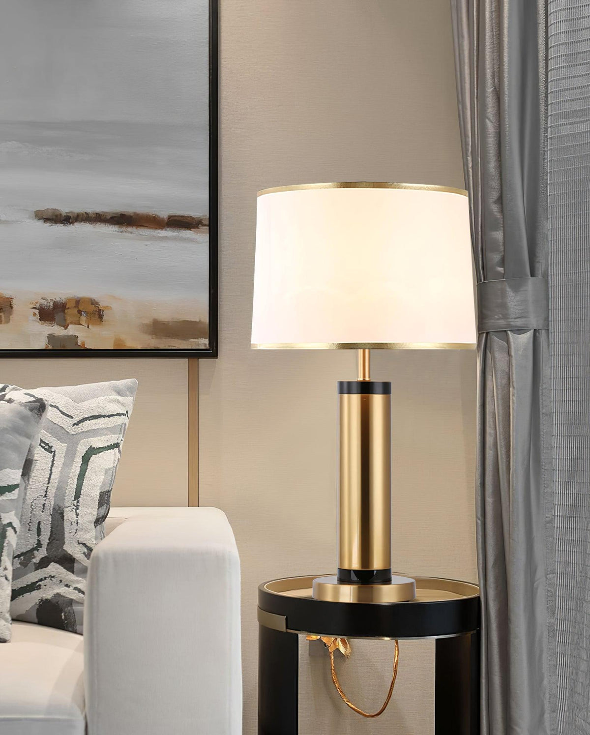 Cur moderne tafellamp in goudkleurige afwerking