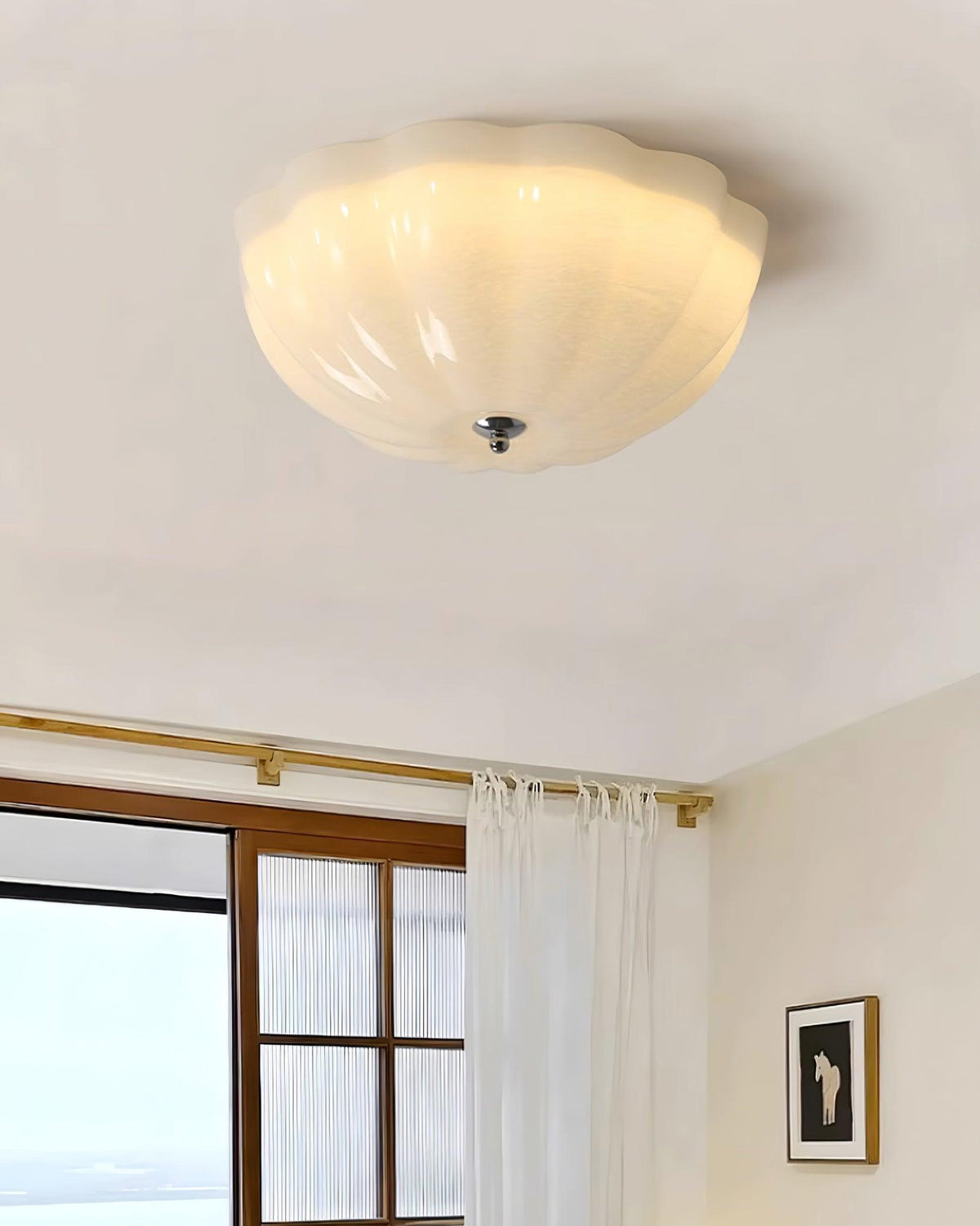 Etta plafondlamp glas Jelly Opalescent Slaapkamer