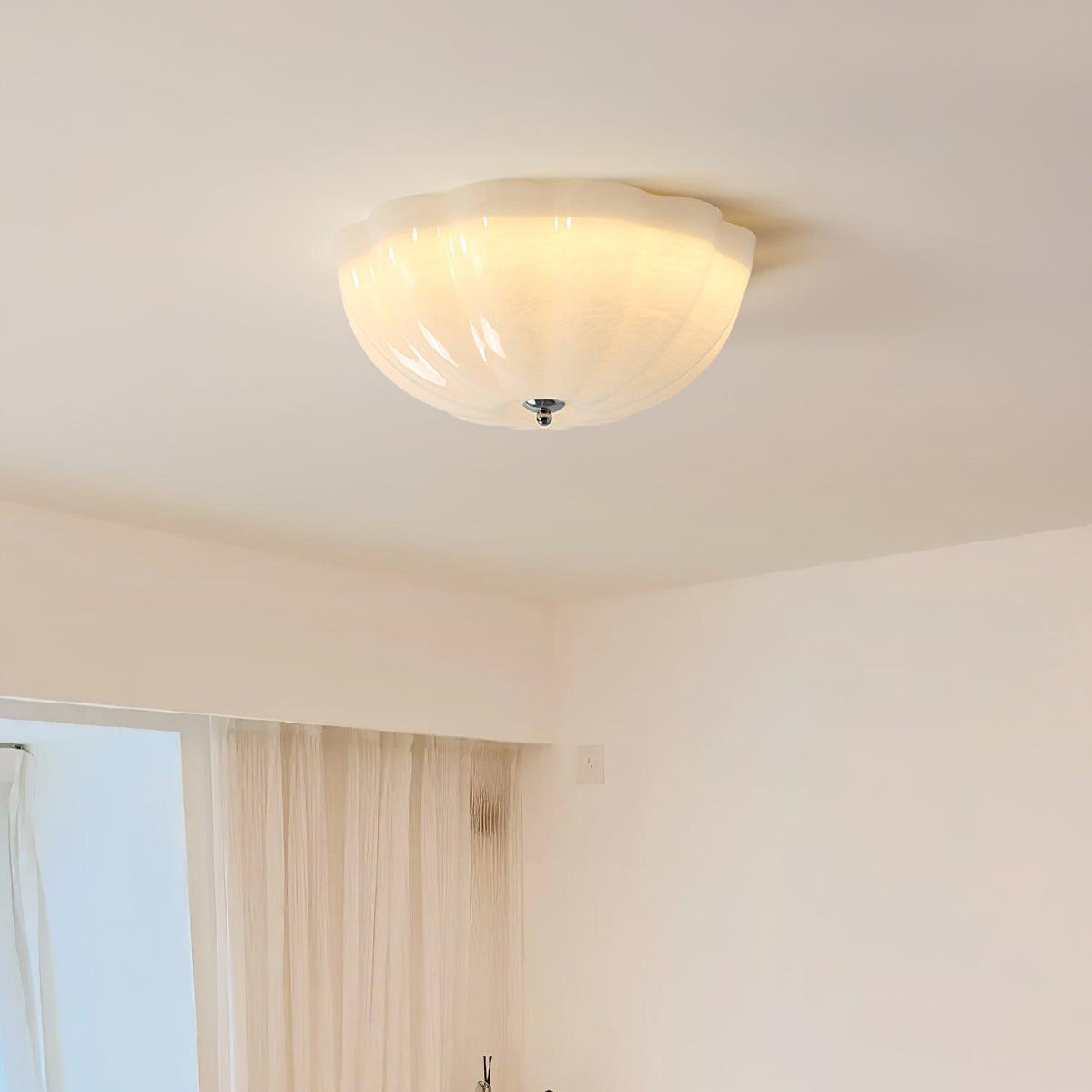 Etta plafondlamp glas Jelly Opalescent Slaapkamer