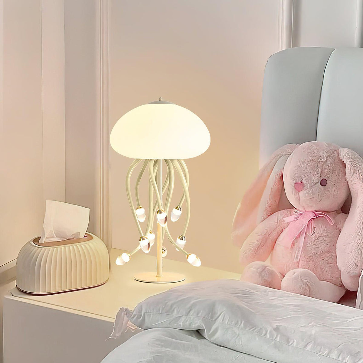 Zosilyra whimsische jellyfish tafellamp van glas