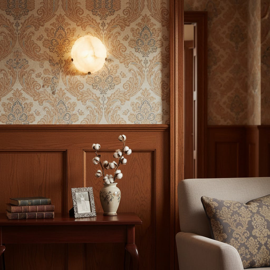 Jellyfish albasten wandlamp