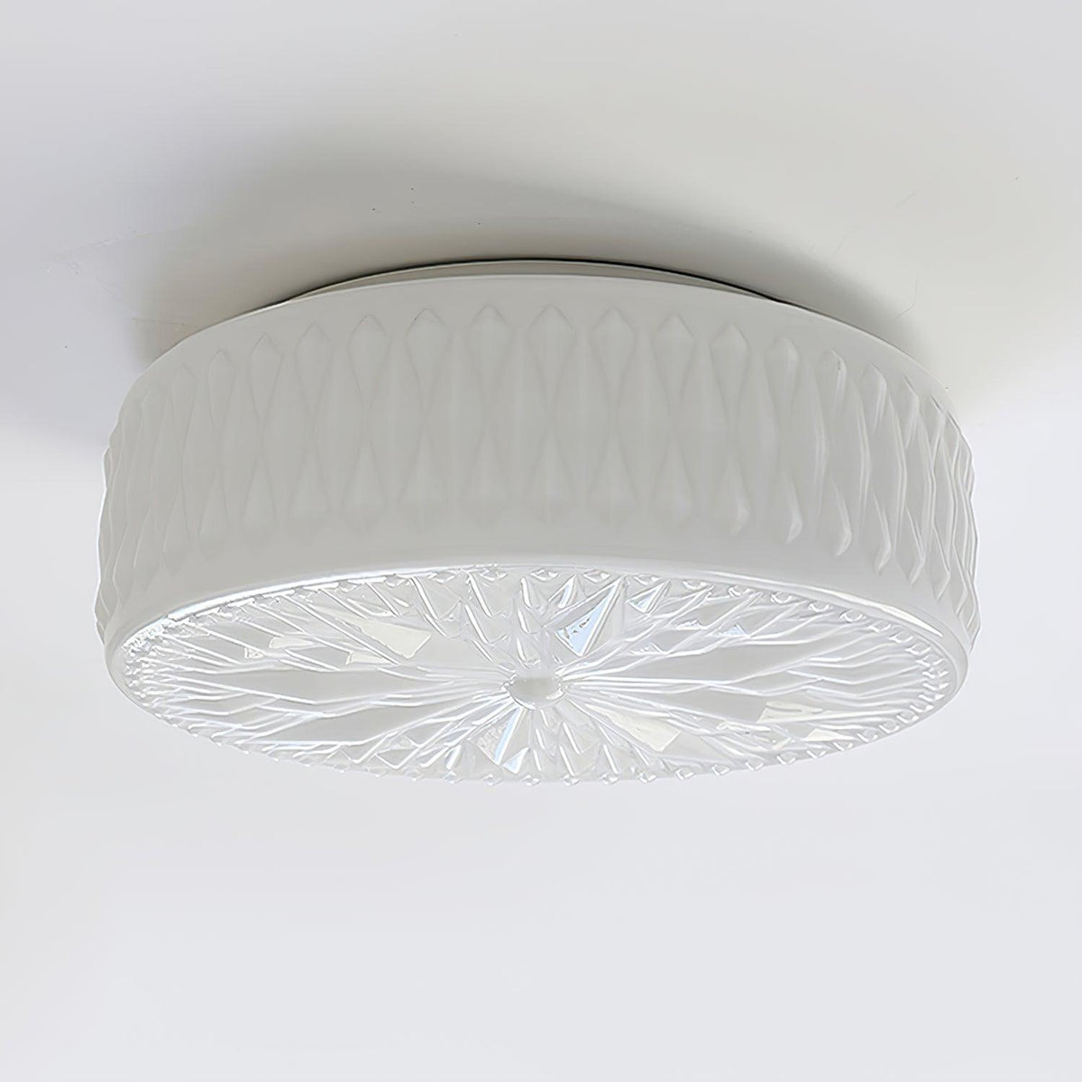 Lioriira plafondlamp glazen kap en acryl moderne maantort