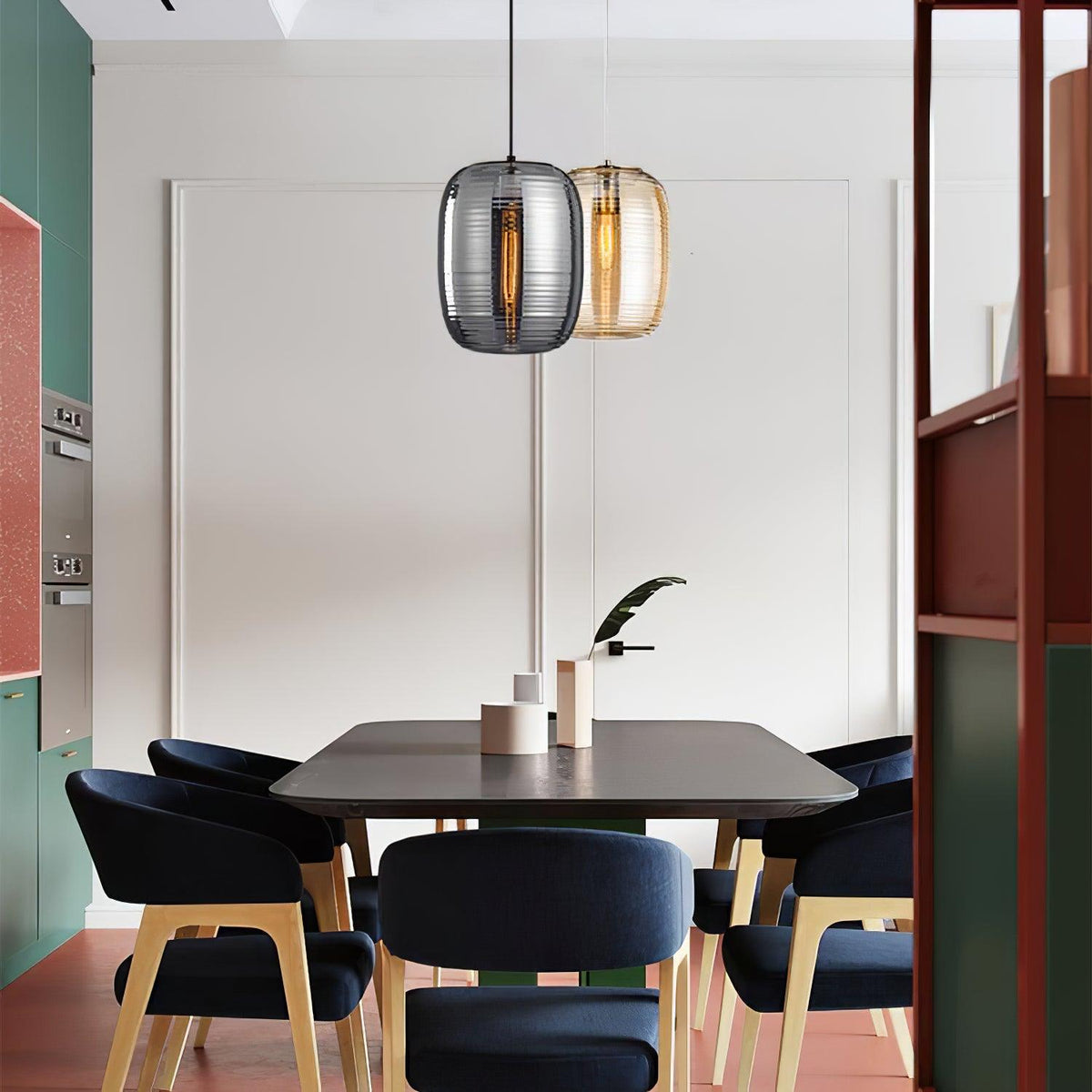 Eirinelia hanglamp met rookglas