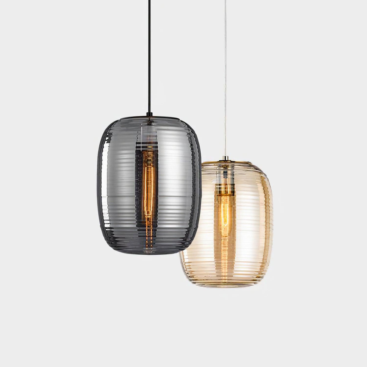Eirinelia hanglamp met rookglas