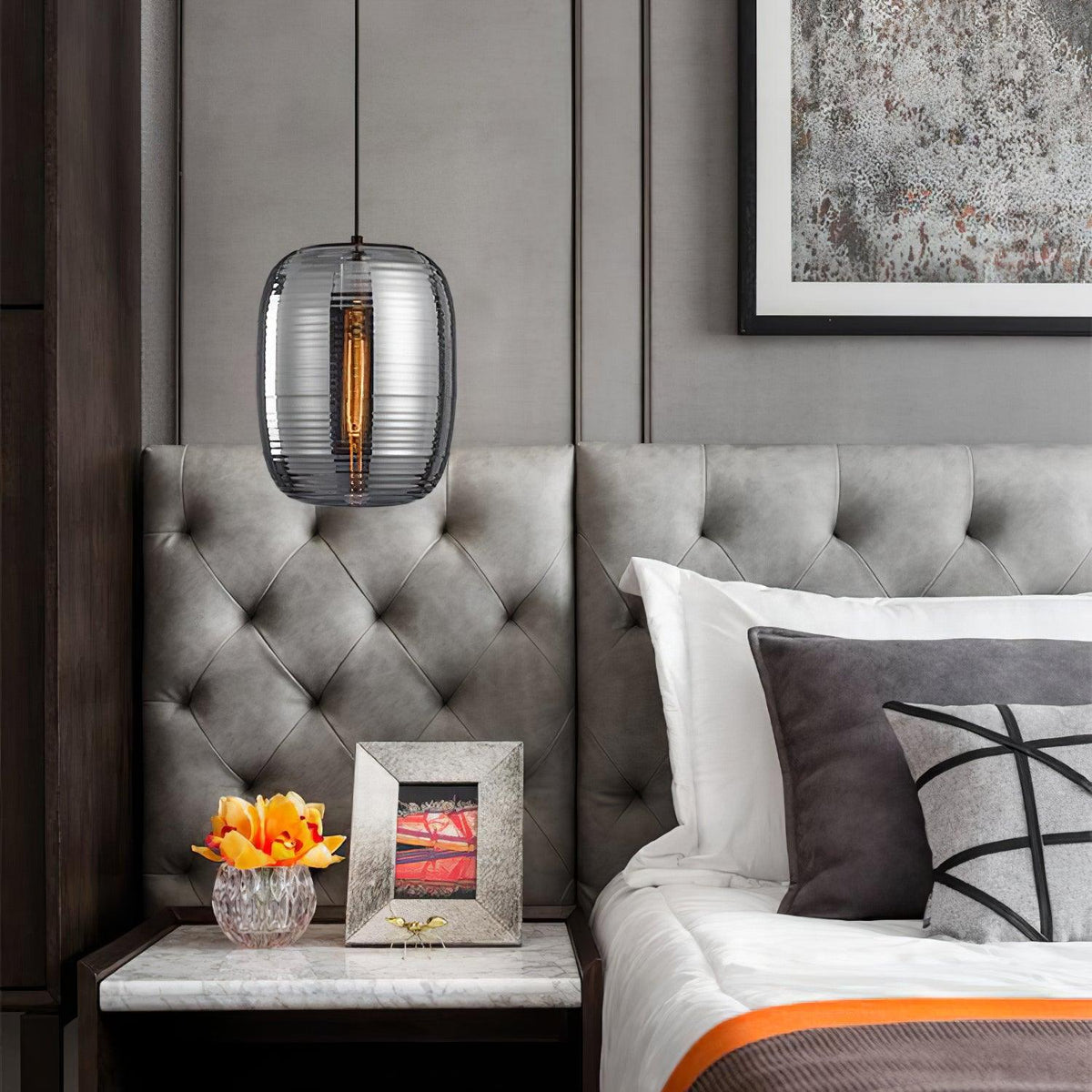Eirinelia hanglamp met rookglas