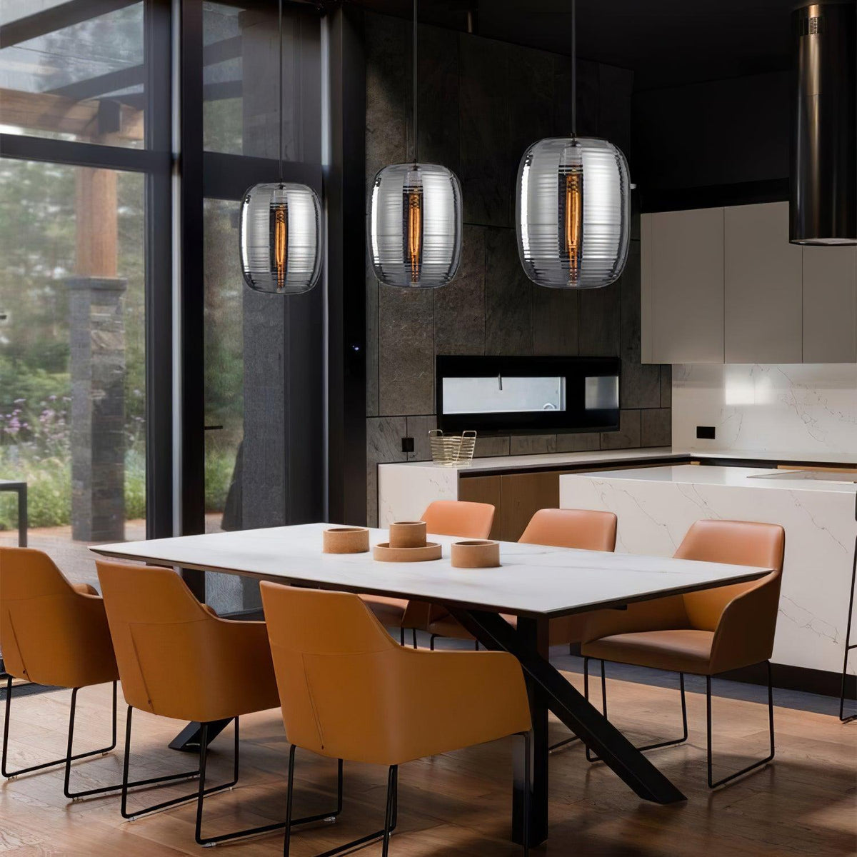 Eirinelia hanglamp met rookglas