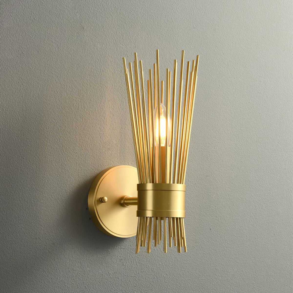 Thresher Postmodern luxe Candle messing wandlamp