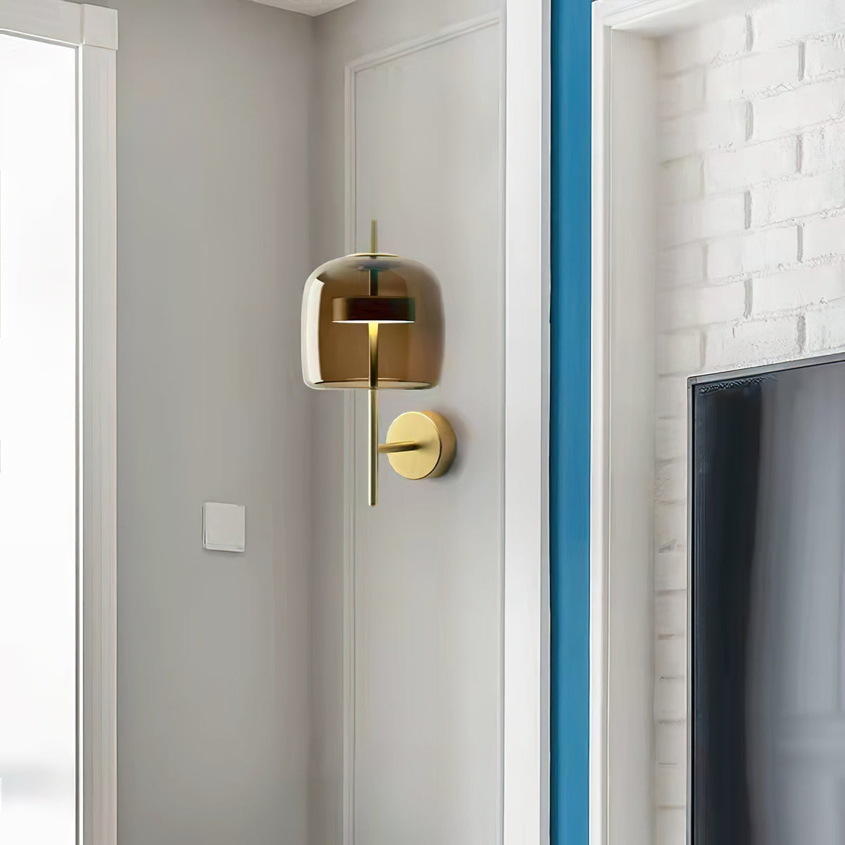 Caless Premium Noordse kunst glas wandlamp