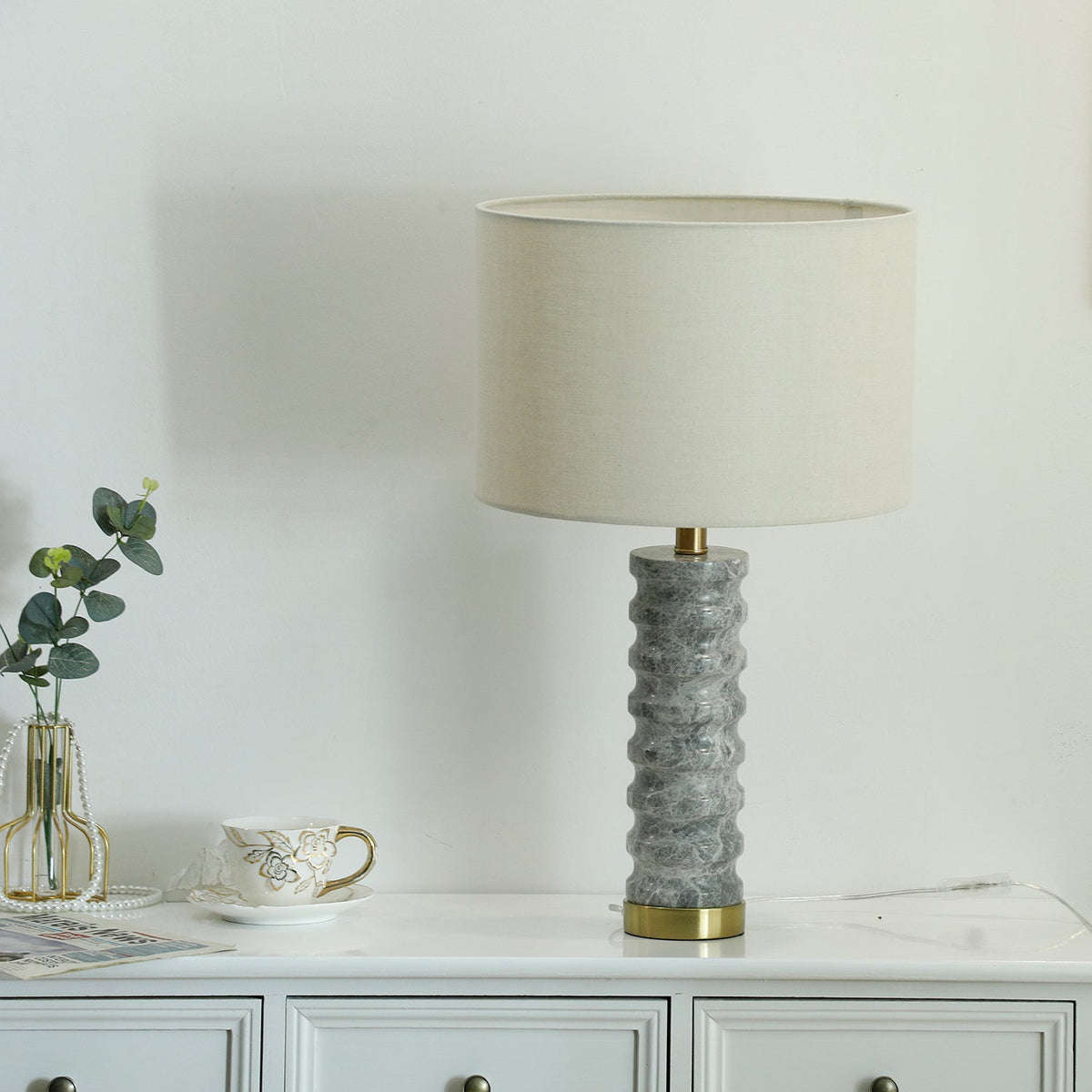 Waylon Moderne tafellamp van marmer