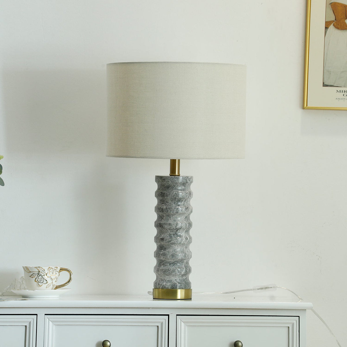 Waylon Moderne tafellamp van marmer