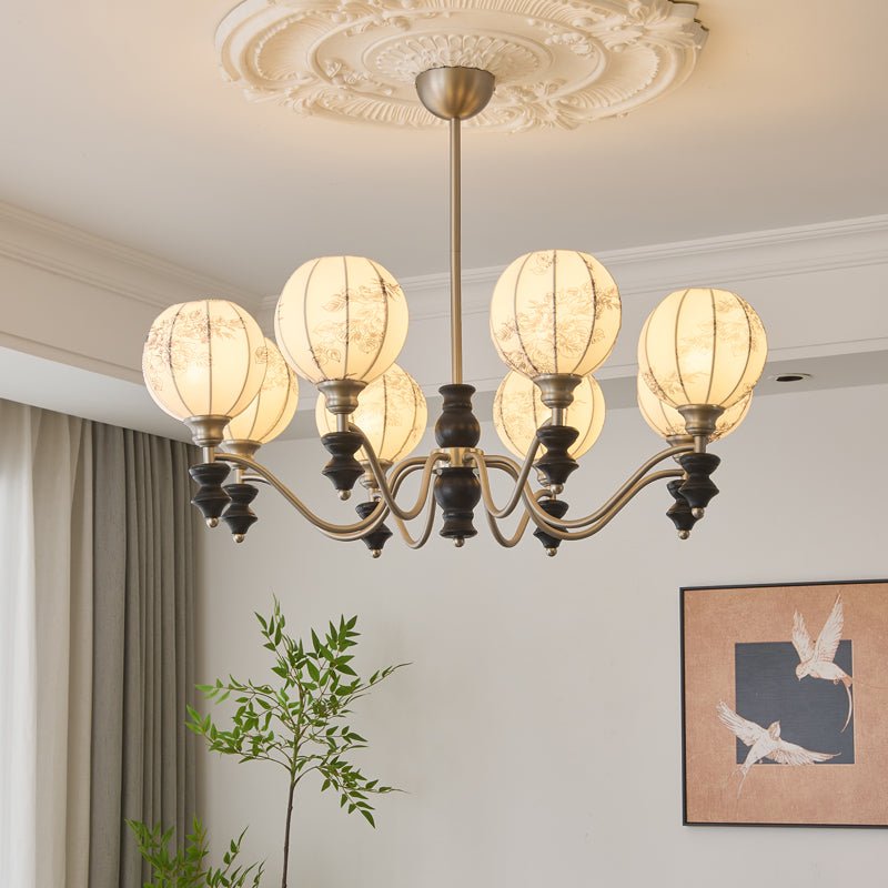 Osilan Traditionele Elegantie Vintage Houten Kroonluchter