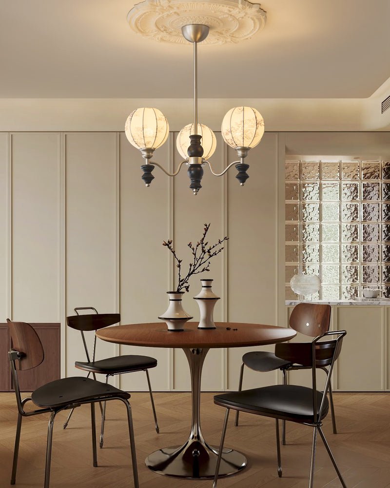 Osilan Traditionele Elegantie Vintage Houten Kroonluchter