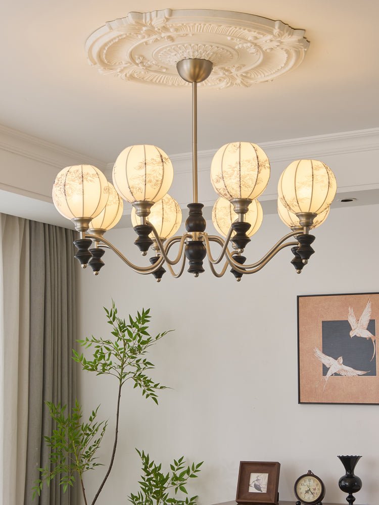 Osilan Traditionele Elegantie Vintage Houten Kroonluchter
